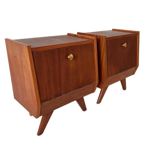 Comodini vintage in teak di design danese di metà secolo, anni '60
