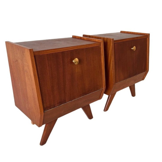 Image 1 of Comodini vintage in teak di design danese di metà secolo, anni '60