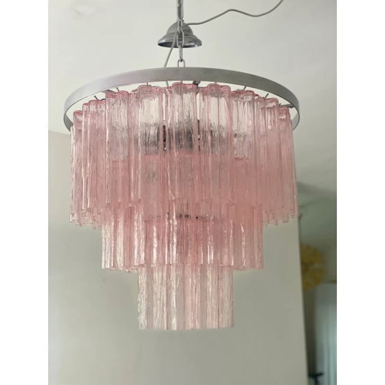 Image 1 of Lustre contemporain « Tronchi » en verre de Murano de style Venini