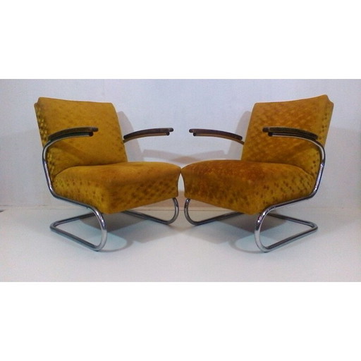 Paire de fauteuils vintage de Jindřich Halabal, République tchèque