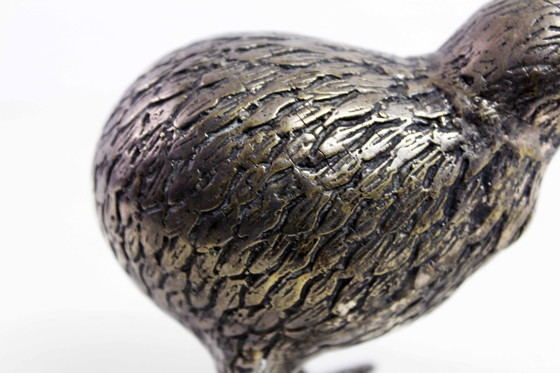 Image 1 of Kiwi Silver Metal Figurine