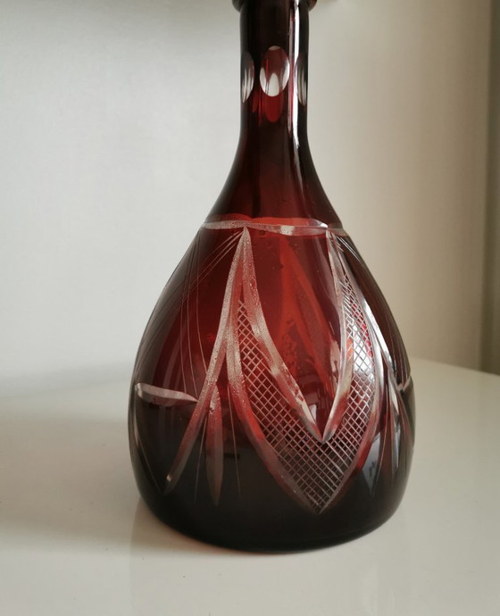 Image 1 of DECANTER IN CRISTALLO TAGLIATO