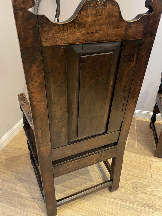 Image 1 of Engelse kasteelbank met eethoek en fauteuils 