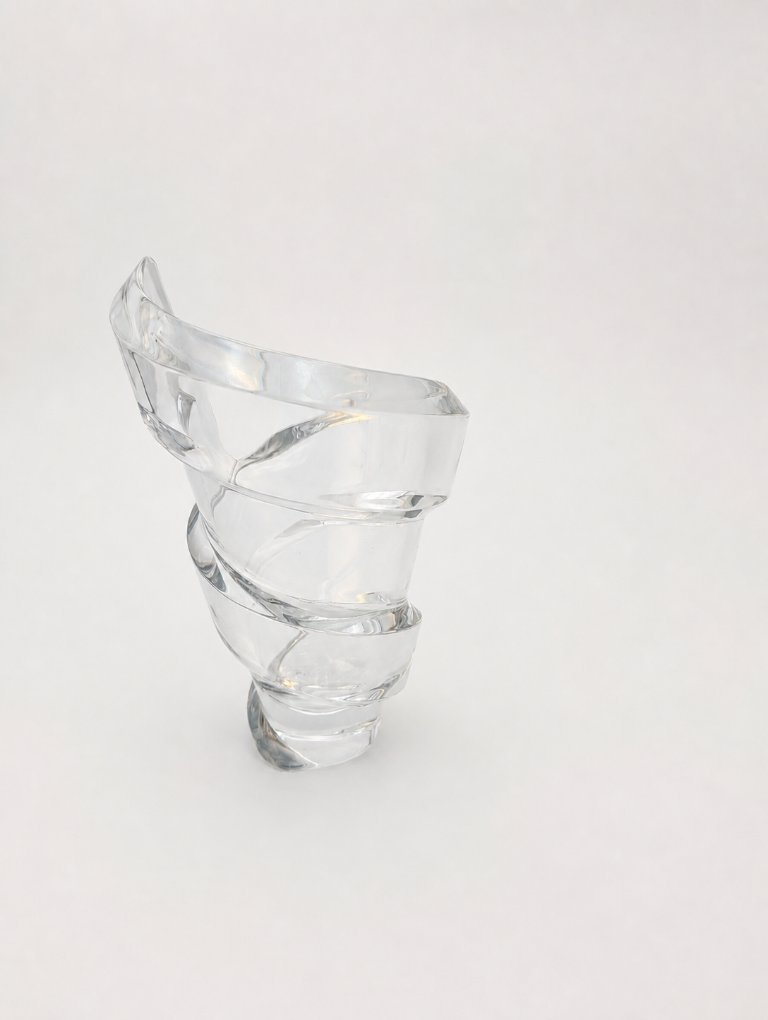 Baccarat - Thomas Bastide - Vase - Spiral 20 cm - Crystal | €600
