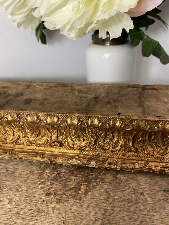 Image 1 of Antique Golden Wood Frame