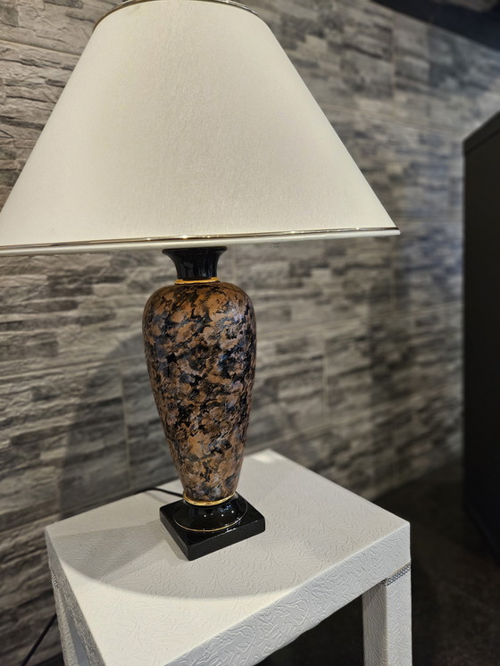 Image 1 of Stijlvolle keramische tafellamp in vintage stijl