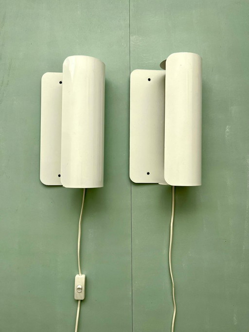 2x Wipo wall light Denmark postmodern vintage 80s lamp wall lamp metal Danish design