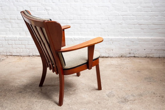 Image 1 of Poltrona Canada Lounge di Christian E. Hansen, prodotta da Fritz Hansen, 1944, Danimarca.