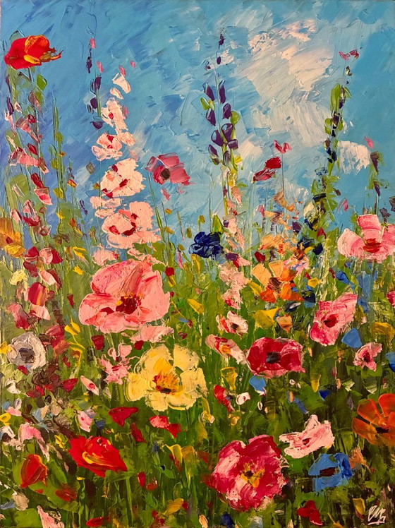 Field of Flowers – Paintings & Drawings, Canvas (photo 4 of 12)