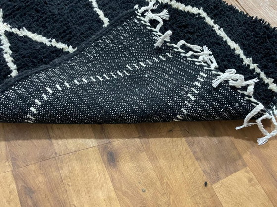 Image 1 of Marokkanischer Teppich aus Naturleinen, 300 x 100 cm