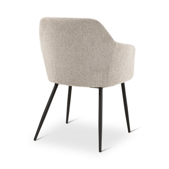 Armstoel Naturel Met Metalen Poten 6 Stuks – Castle Line, Eetkamerstoelen (photo 4 of 5)