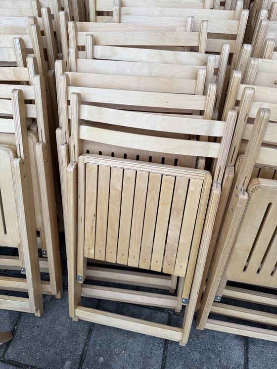 Image 1 of 100x beech wood folding chair