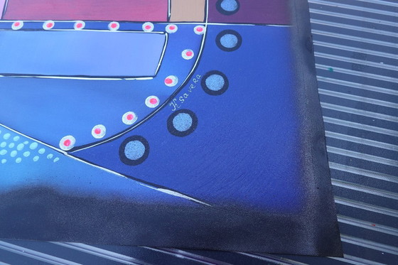 Image 1 of Kubisme A1362 - Abstract schilderij XXL