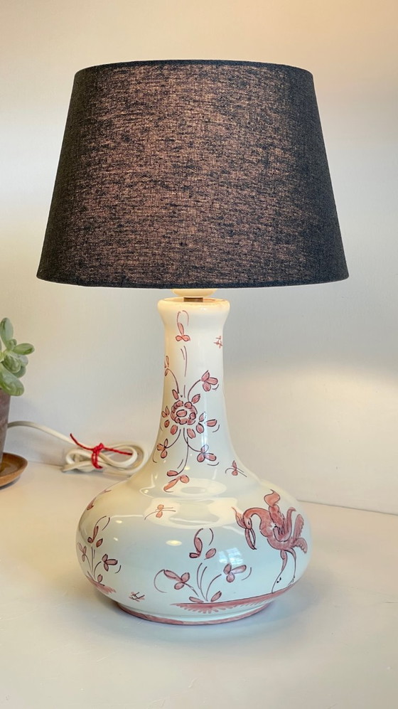 Vintage Du Matet Faience Lamp, France – MATET France, Table lamps, Canvas (photo 6 of 26)