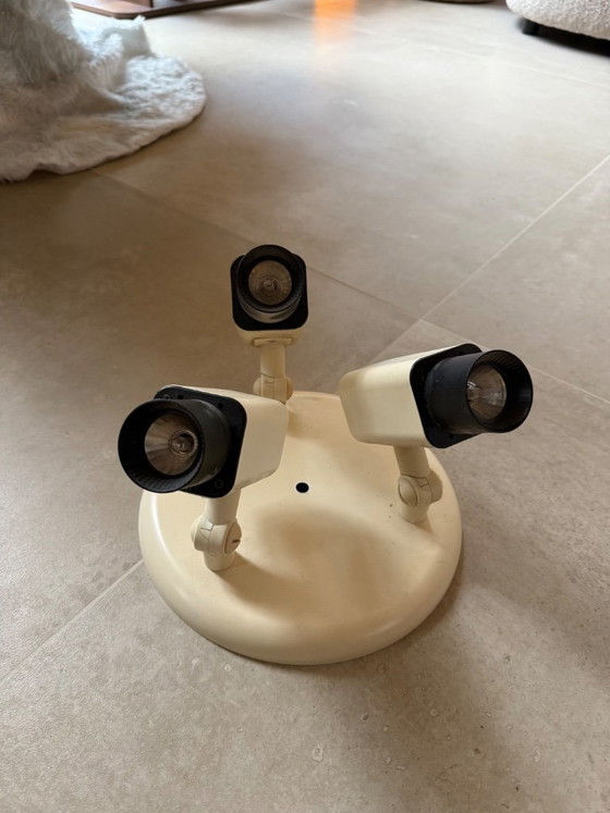 Herda Lamp - Set van 2 Vintage Plafondspots - Spae Age Vintage Jaren 70 80 – Plafondlampen, Metal (photo 8 of 12)