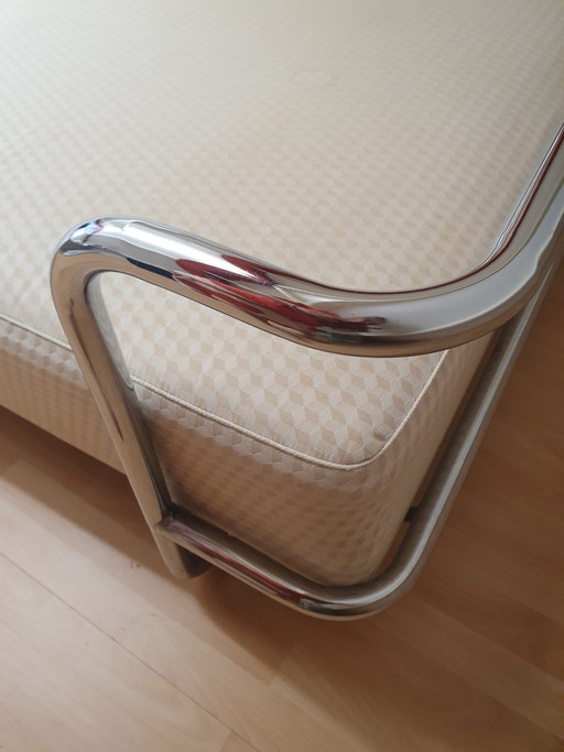 Vintage IKEA Kromvik 2-Personen-Bett – tweepersoonsbedden, Chrome, Metal (photo 2 of 6)