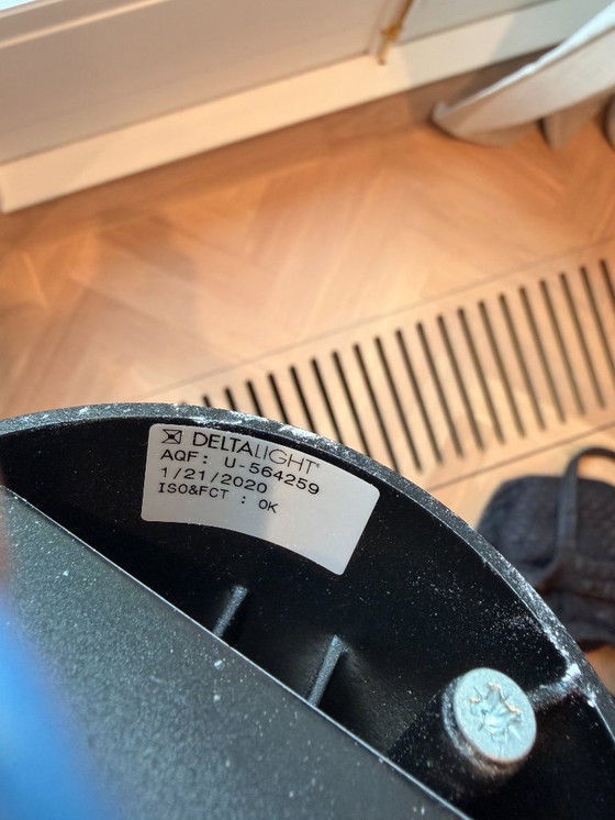 Image 1 of DeltaLight opbouwspots zwart/goud - dimbaar - 4/5 stuks