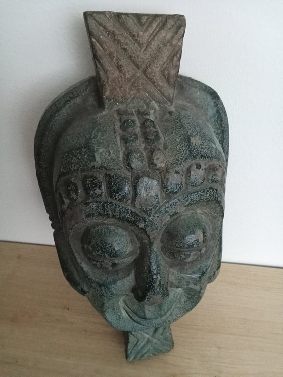 Image 1 of Maschera da parete in legno verde dal Camerun / Africa