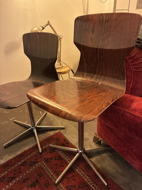 Sedie scandinave della serie "Obo-Formsitz" di Casala – Sedie girevoli, Metal, Wood (photo 7 of 9)