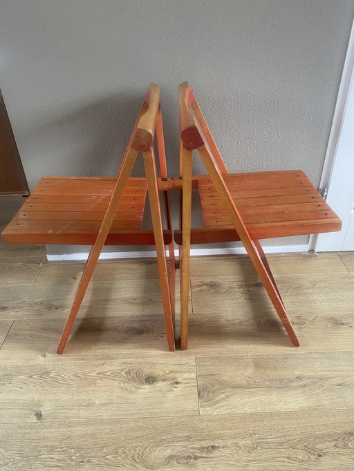 2 sillas plegables vintage Aldo Jacober