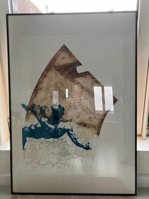 Radierung Apollo Thirteen Leentje Linders