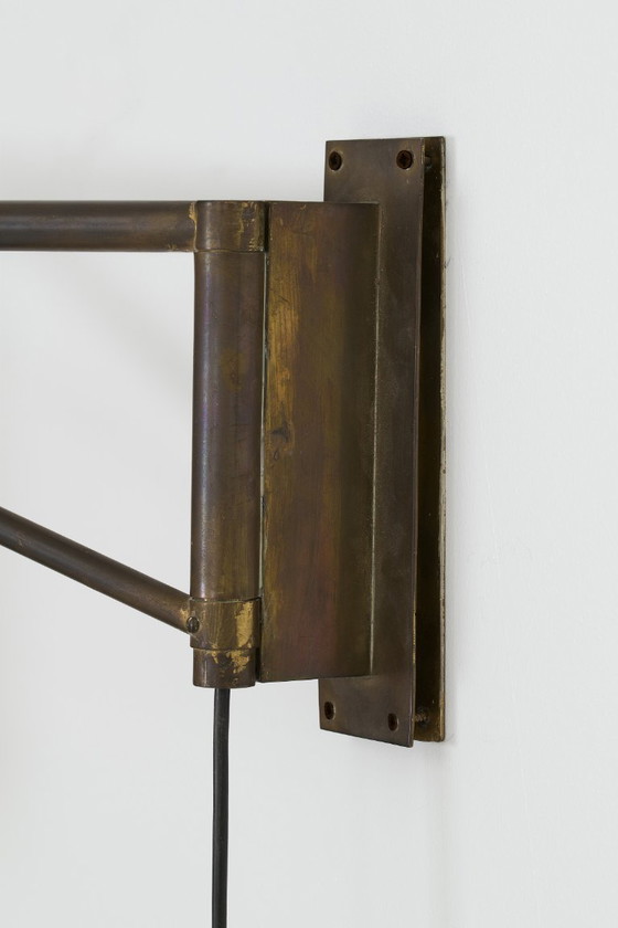 Image 1 of Art-Deco-Wandleuchte mit Schwenkarm