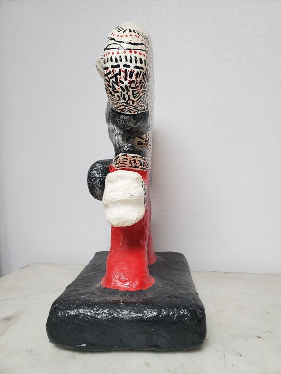Image 1 of Pappmaché-Skulptur des Bildhauerpaares Kaj Alexandre - Ficaja Chantal (geb. 1959) (Ref. 4086)