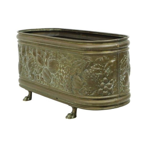 Image 1 of Boîte à fleurs ancienne en cuivre français