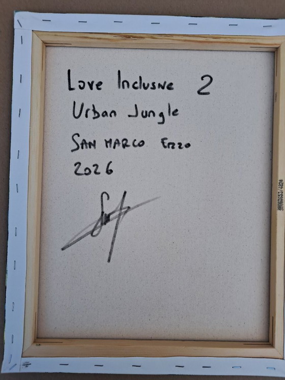 Image 1 of Enzo SAN MARCO - Love Inclusive 2 ® - Urban Jungle - Artist's painting