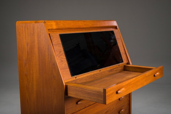 Image 1 of Mid-Century Modern Teak Secretary from Dyrlund, Denmark, 1960s