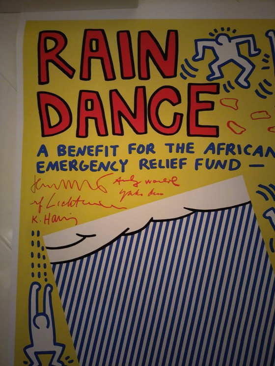 Image 1 of Rain Dance - UNICEF Warhol Lichtenstein Haring Basquiat Ono 