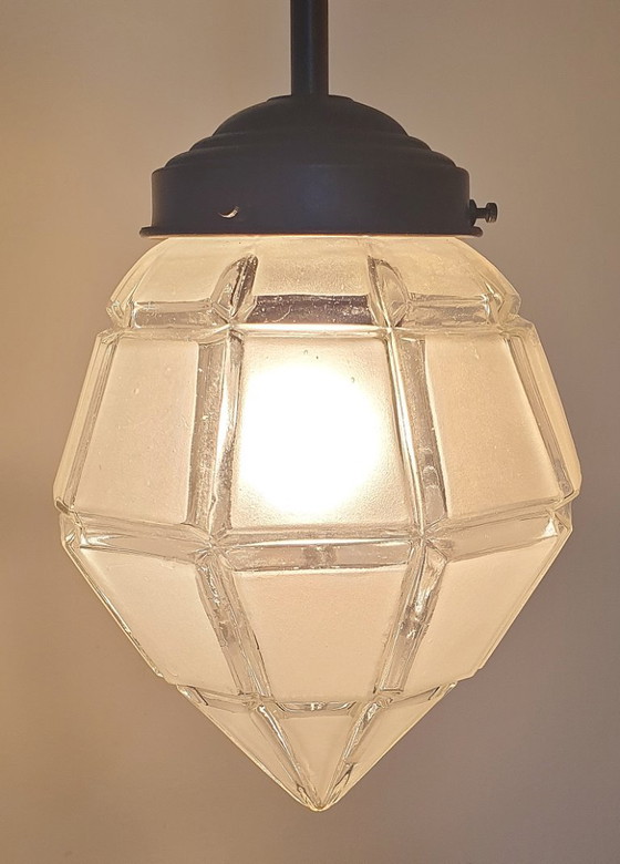 Image 1 of 2 lampade a sospensione Art Déco degli anni '40