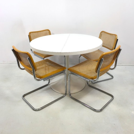 Image 1 of Table de salle à manger Tulipe extensible des années 70, Alma, Allemagne