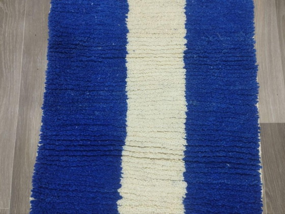 Image 1 of Tapis marocain en laine naturelle 200cmx100cm