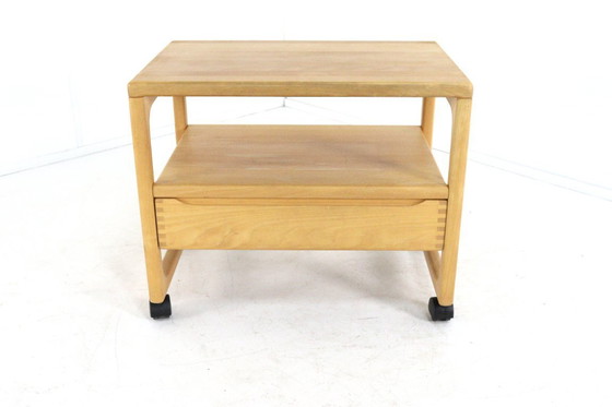 Image 1 of Brink møbler Gelsted oak trolley 'Pjedsted' vintage Danish oak
