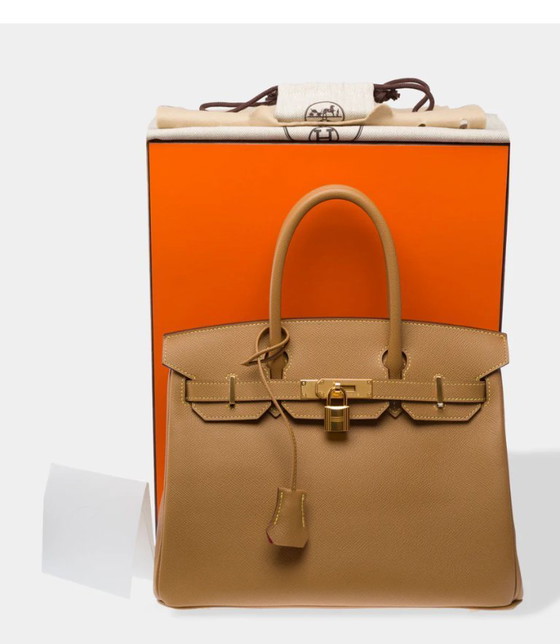 Image 1 of Borsa HERMES Birkin 30 in cuoio Beige - 103367 