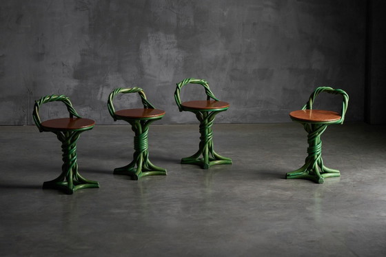 Image 1 of Sgabelli a forma di vite, Francia, fine XX secolo