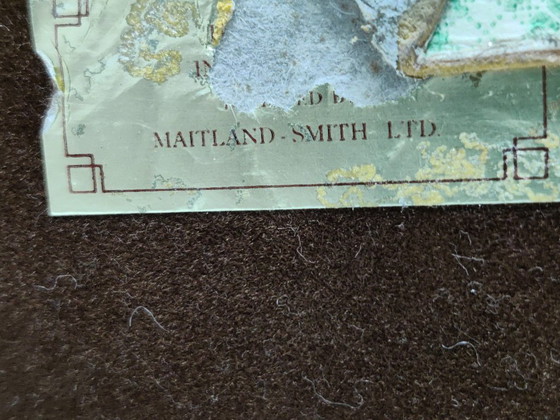 Image 1 of Gran caja de mármol y latón teselado de Maitland Smith, década de 1970