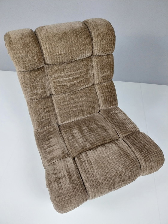 Image 1 of Poltrona vintage in tessuto a coste, anni '70
