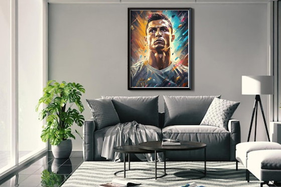 Image 1 of Alberto RICARDO - Cristiano Ronaldo 1 - Lienzo de artista