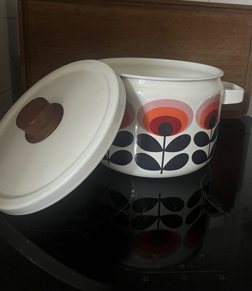 Orla Kiely Emaille-Pfannenset