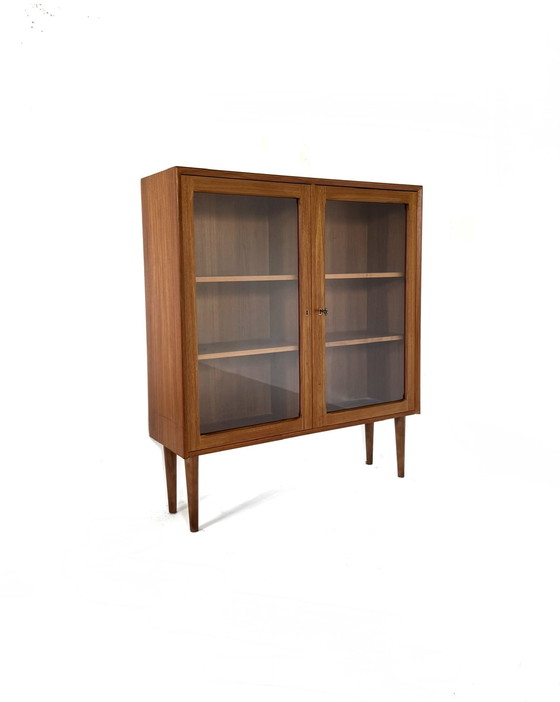Image 1 of Vintage teakhouten vitrinekast, Brouer Møbelfabrik ‘60