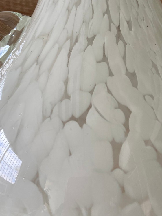 Image 1 of Atypique Vase en Verre Marbré de Murano Verriers Vénitiens Design Poisson-Lune