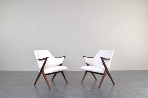 Fauteuils Norvégiens en Teck Mid-Century Knott de Brunstad Møbelfabrikk, années 60, Lot de 2