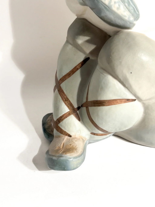 Escultura esquimal de gres de Juan Huerta para Lladró años 90 – beeldhouwkunst (photo 2 of 12)