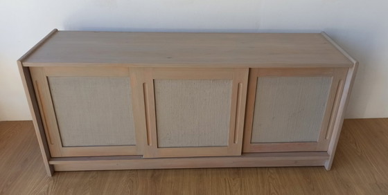 Image 1 of Scandinavian woden long sideboard. 