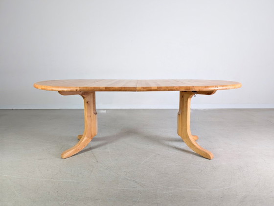 Image 1 of Rainer Daumiller Esstisch Kiefer Midcentury Design ausziehbar III