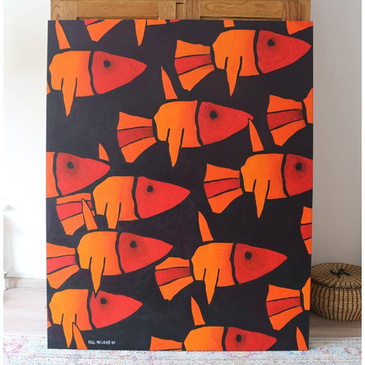 Grande peinture de Paul Megens « L'Extase »