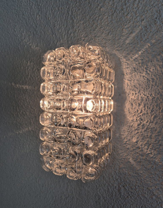 Set aus 3 ERCO 54 090 Blasenglas Wandleuchten, deutsche Mid-Century Modern aus den 1960er Jahren – Metal (photo 7 of 15)