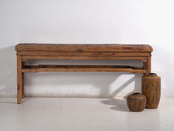 Antique Chinese console altar table in elm – Shanxi, circa 1890 (photo 40 of 40)